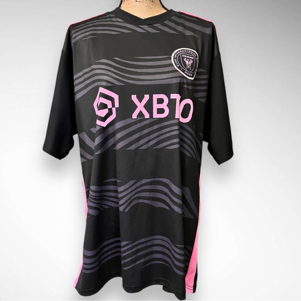 INTER MIAMI CF Men's Messi Black And Pink Jersey | EUC‎